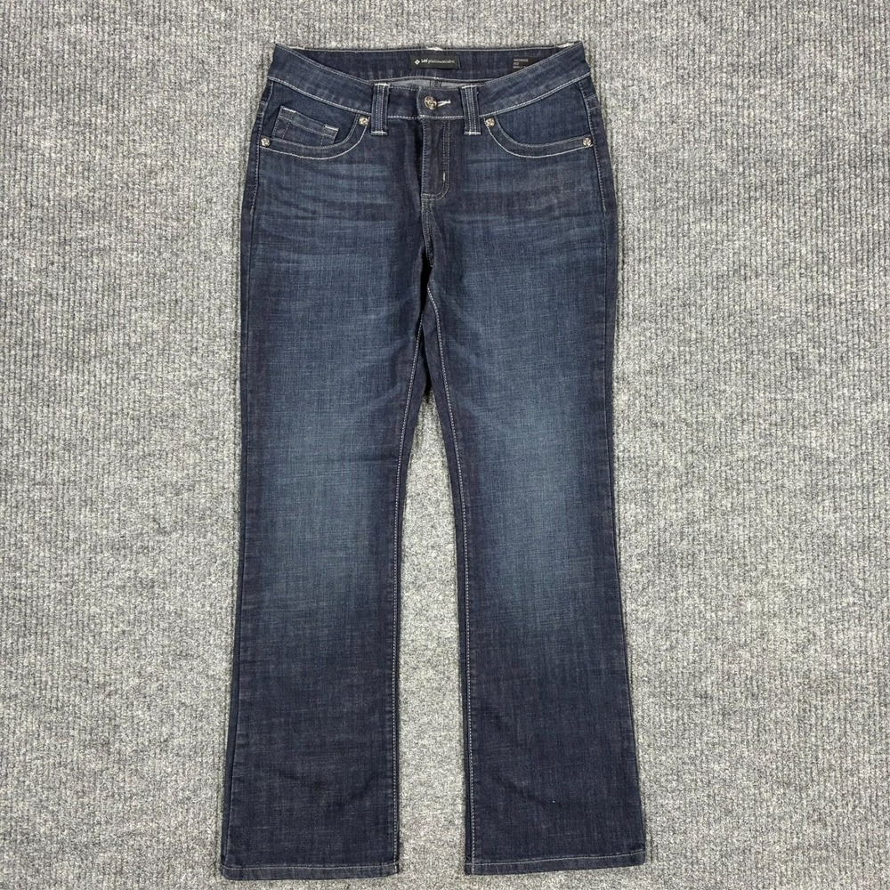 Lee Platinum Label Mid Rise Barely Bootcut Jeans Womens 8 Short Stretch Denim